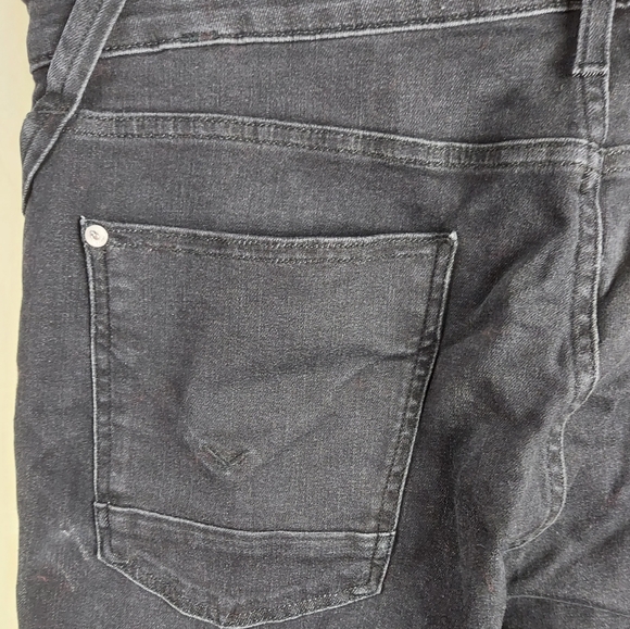 Men's 36" Hudson Sarto Relaxed Skinny Black Jeans With Stretch - Picture 9 of 16
